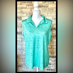 ”Girls Got Drive” Designed by Court Haley SZ L Sleeveless Golf Balls and Flag